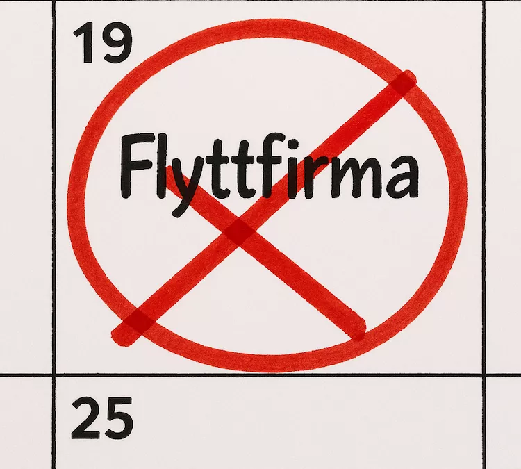 Hur fungerar avbokning av flyttfirma – regler och avbokningsavgift